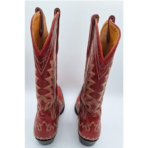 Excellent Condition Vibrant Red Old Gringo Western Cowgirl Cowboy Boots 8.5B - Picture 6 of 16